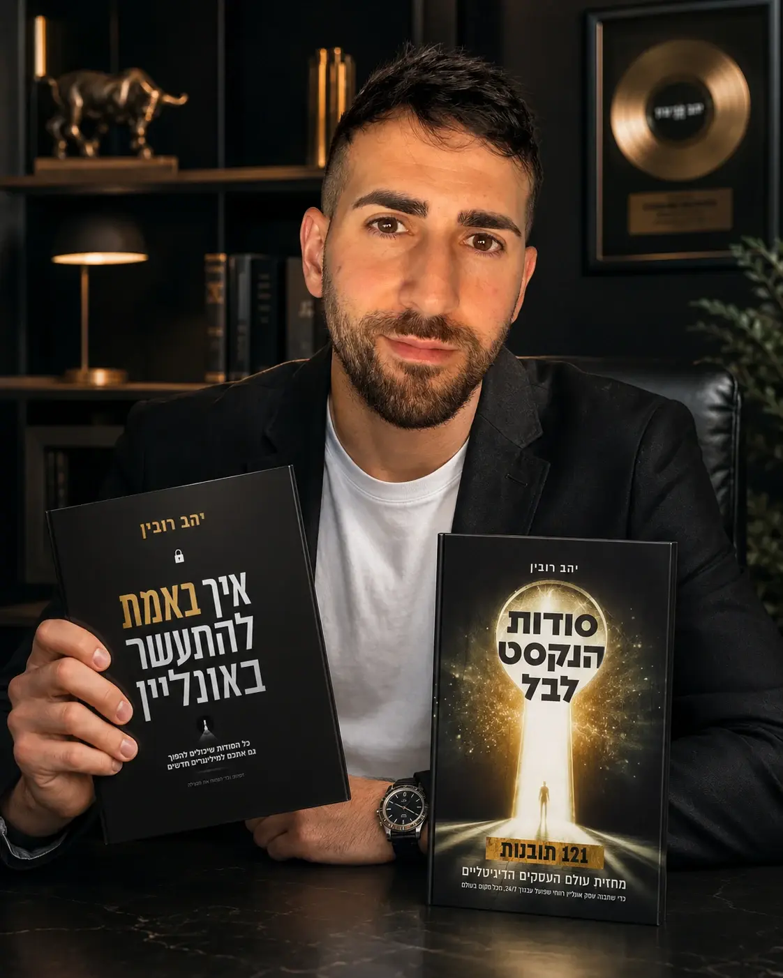 יהב רובין עם הספרים איך באמת להתעשר באונליין וסודות הנקסט לבל